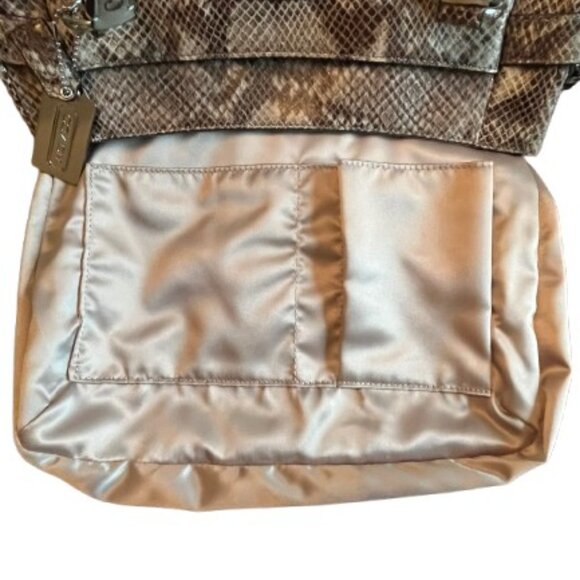 Coach Campbell Satchel Snakeskin Convertible Leather Shoulder Bag Purse - NWOT - Picture 13 of 14